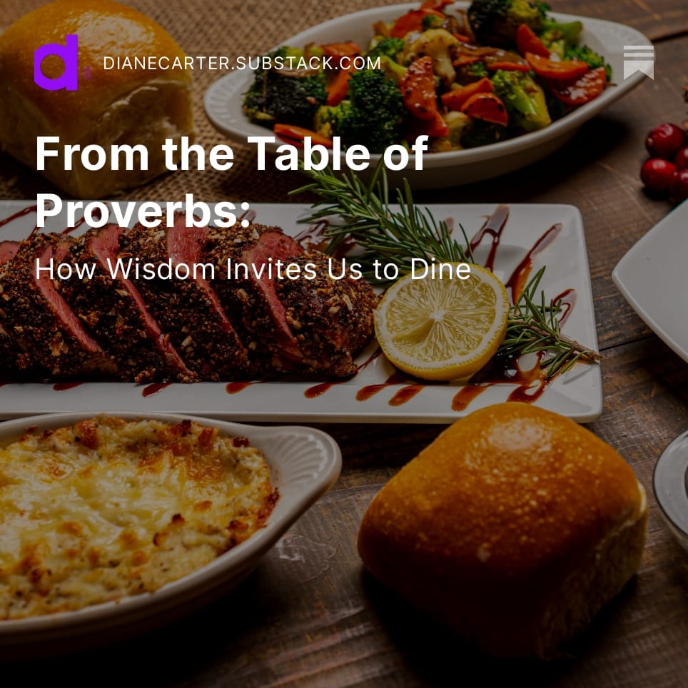 Are you ready to dine at Wisdom’s table? Let’s embark on a spiritual gastronomy journey together. Please share this post with someone you'd like to break bread with and let's continue to feast on the Word, nourishing our souls and deepening our understanding. Bon Appétit!